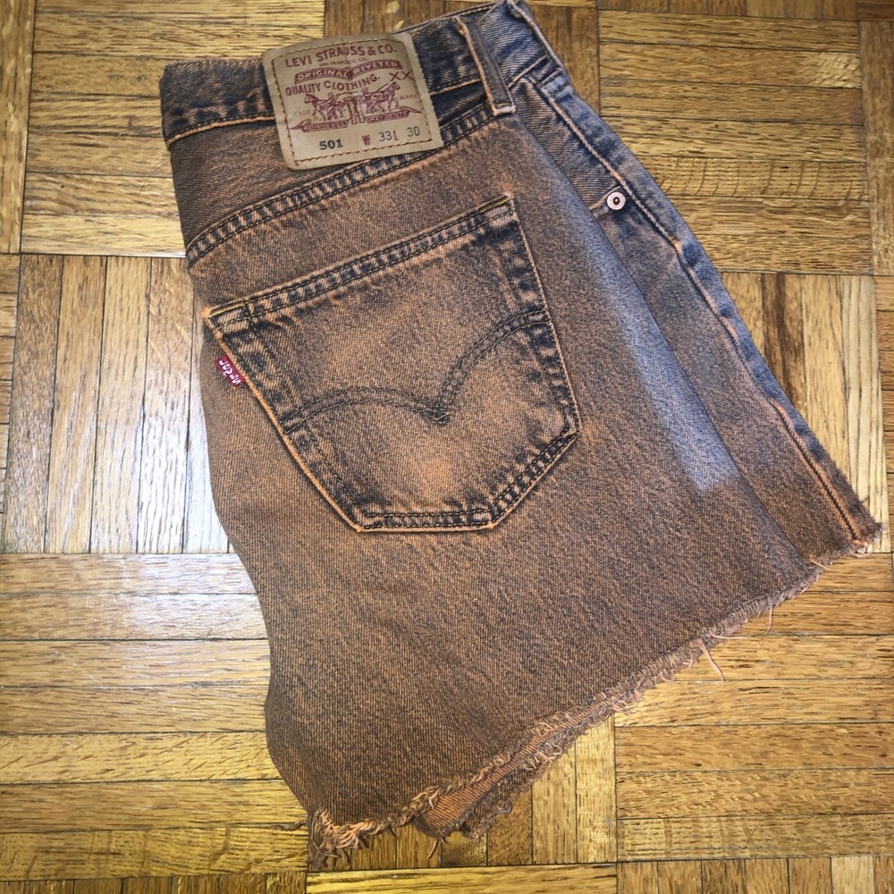 Levi Strauss & Co. Orange Dyed Shorts
